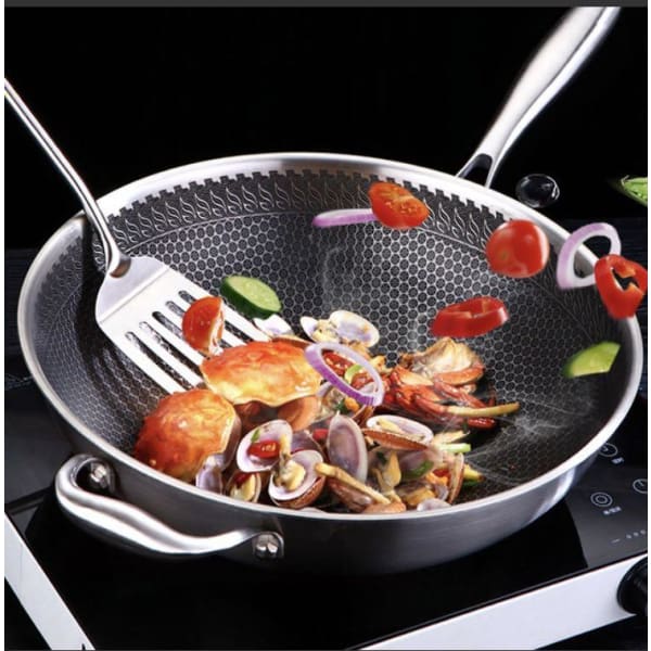 Honeycomb Non-Stick Wok Pan