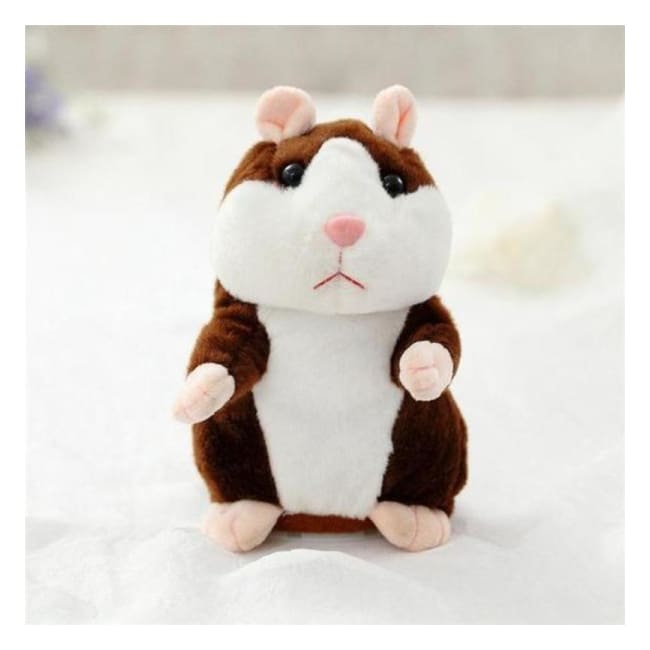 Talking Hamster Dark Brown Toys giggle giggles laugh giggling speaking hamster Talk back speak