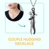 Couple Hugging Necklace