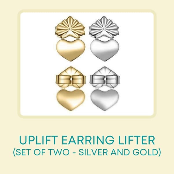 UpLift Earring Lifter (Set of Two - Silver and Gold)