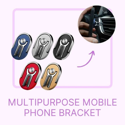 Multipurpose Mobile Phone Bracket (Buy 1 Get 2 Free) Silver Black