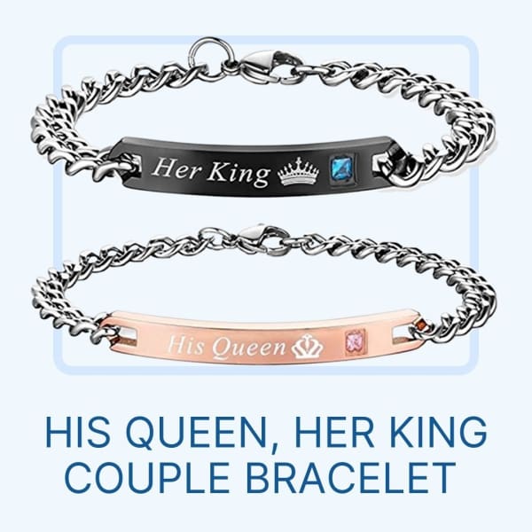 His Queen, Her King Couple Bracelet (1 Pair)