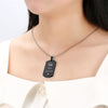 WGEAsia Her King & His Queen Couple Necklace Tag Queen Ring Jewelry your His & Hers Tungsten