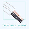 Couple Necklace Bar One Pair