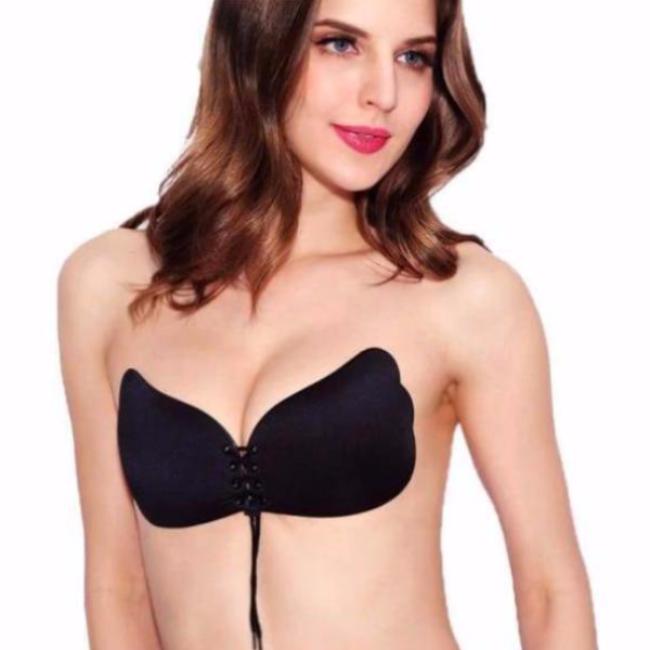 Perfect Push Stick-On Bra Black / A sticky reusable stick on Push-up perfect bra
