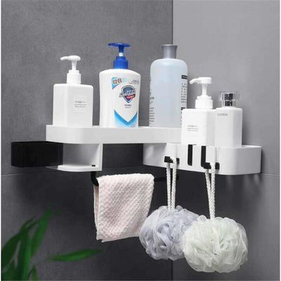 Rotating Shelf for Shower Corner