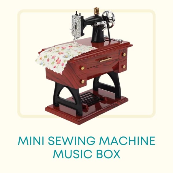 Mini Sewing Machine Music Box