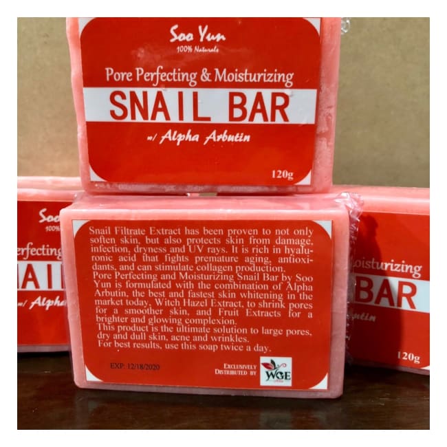 Pore Perfecting & Moisturizing Snail Bar 120G By Soo Yun