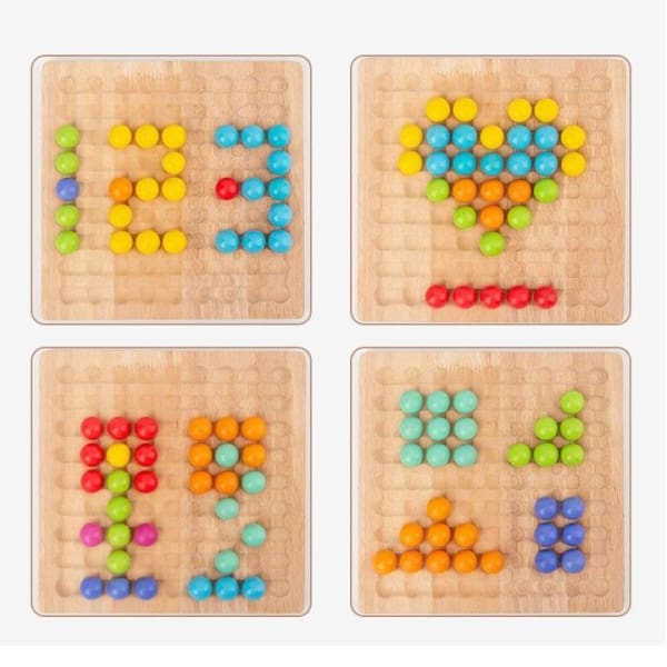 Wooden Go Games Set Dots Shuttle Beads Board Games